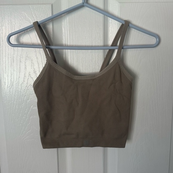 Set Active Ribbed Cropped Tank - Picture 1 of 5